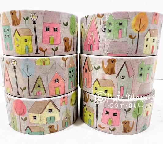 Washi Tape - House Bikes Dogs