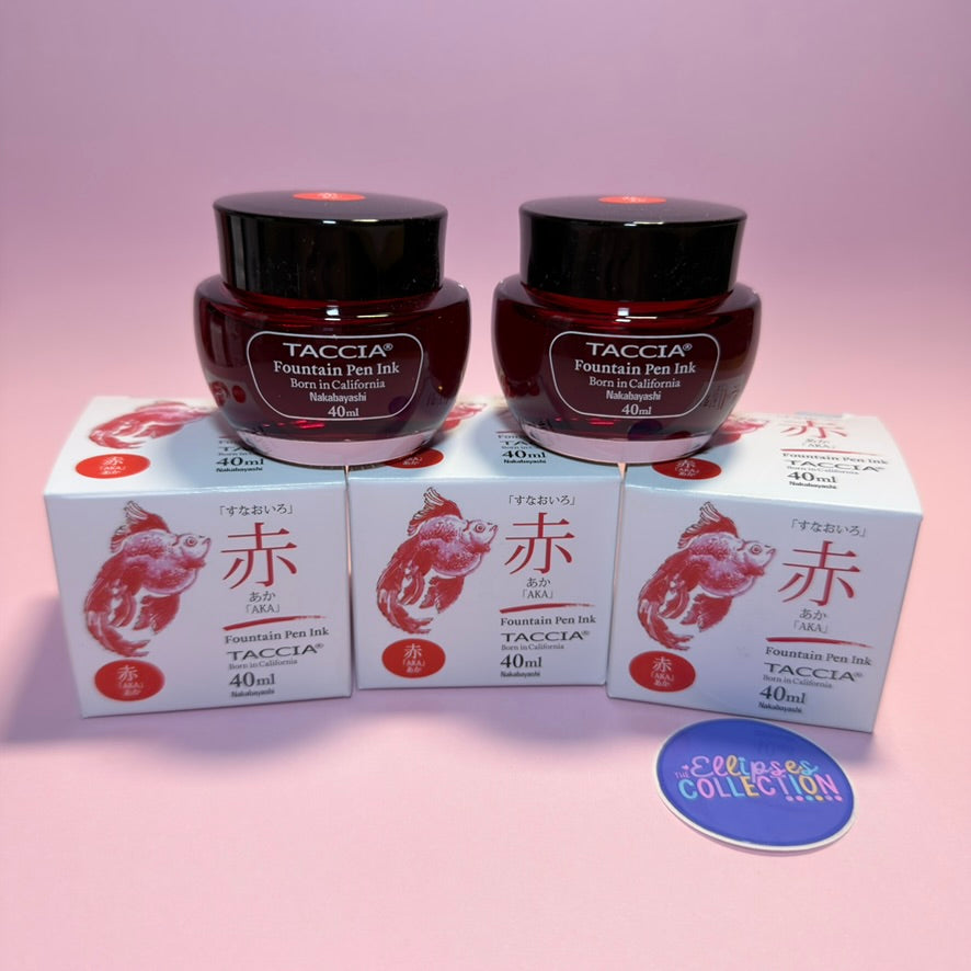 Taccia Sunao-iro Fountain Pen Ink - Aka (Red)
