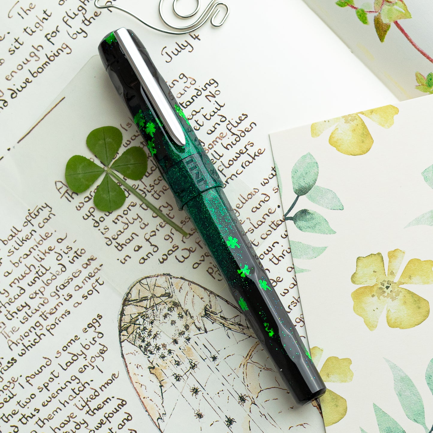 BENU Talisman Fountain pen - Four-leaf Clover