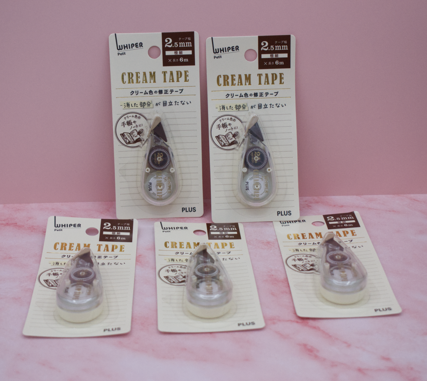 Whiper Petit 2.5mm Cream Correction Tape