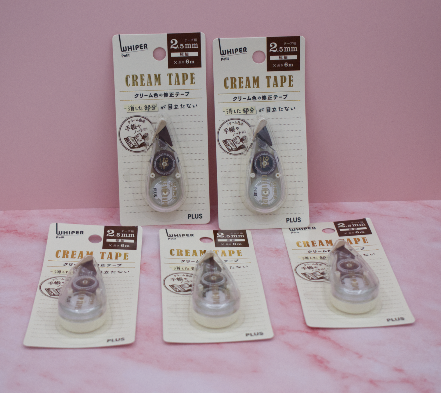 Whiper Petit 2.5mm Cream Correction Tape