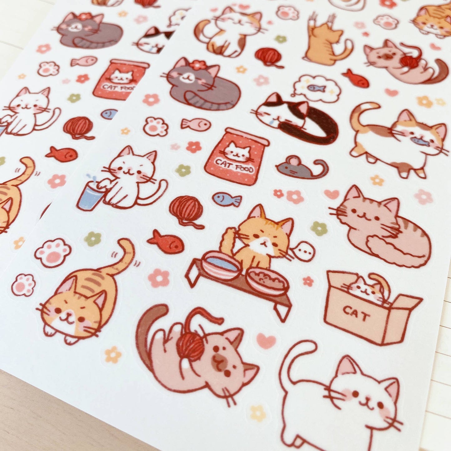 Sticker Sheet - Cat Party