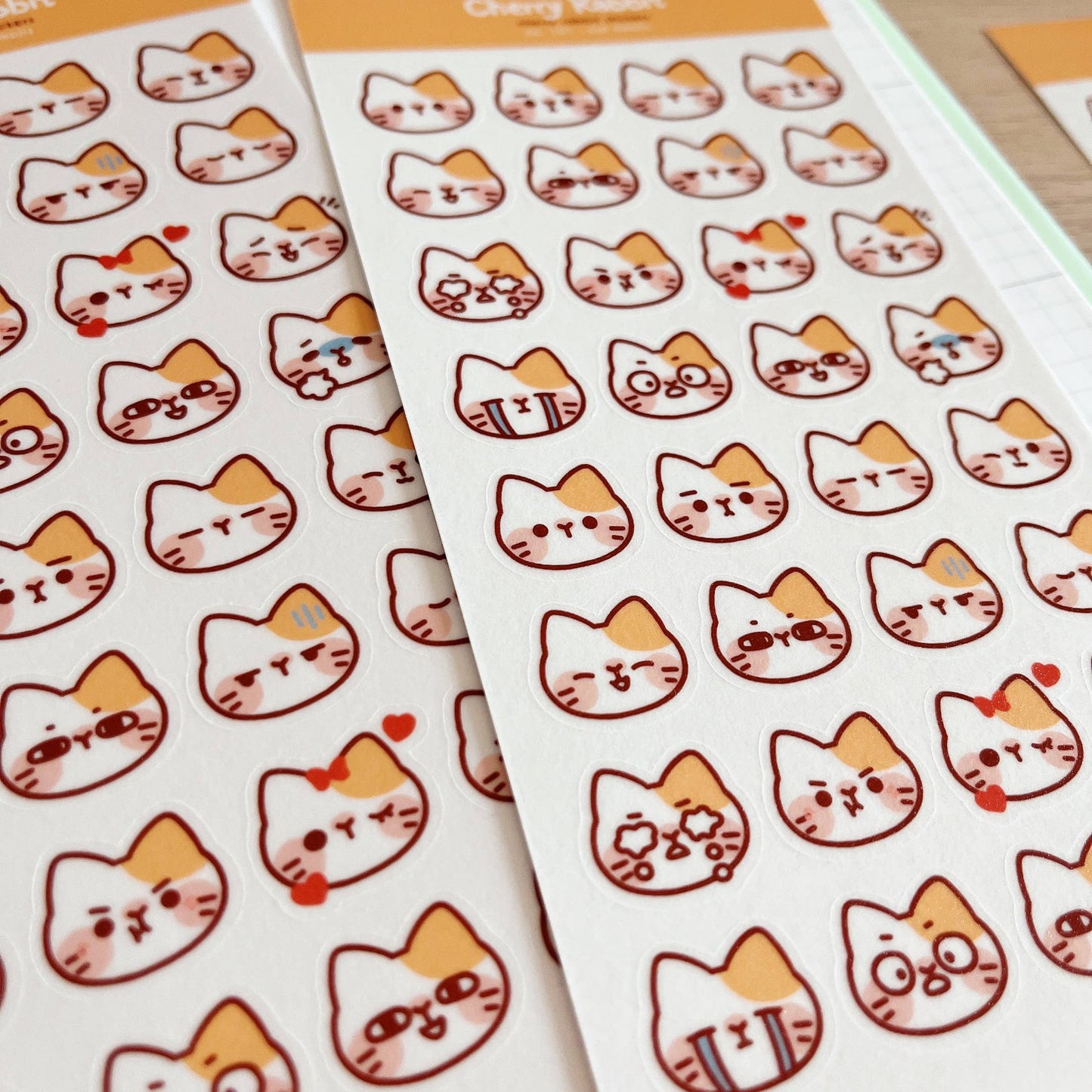 Sticker Sheet - Cat Emojis