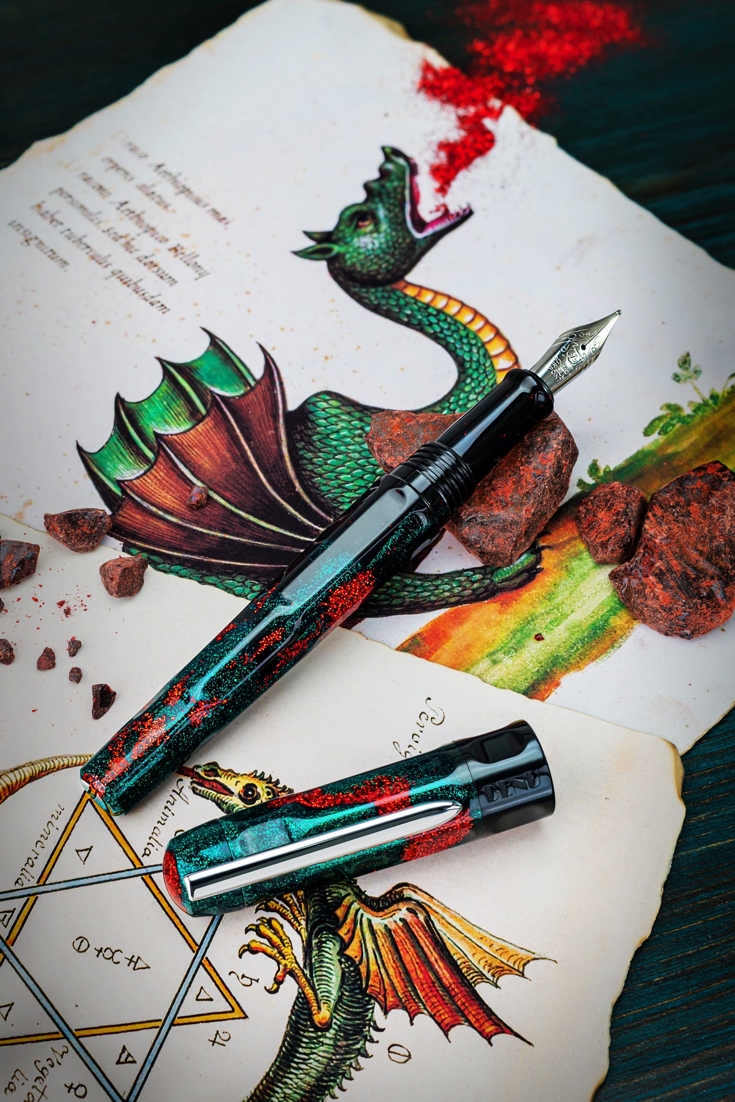 BENU Talisman Fountain pen - Dragon's Blood