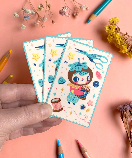 Travel Card Vinyl Sticker - Craft Cutie