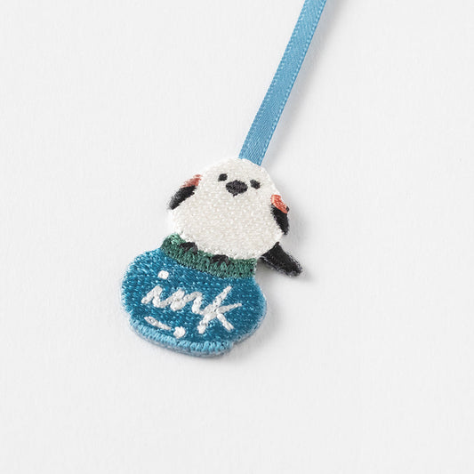 Bookmark: Midori Embroidery Bookmarker - Long-tailed Tit