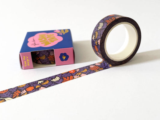 Washi Tape - Weaving Petals Purple