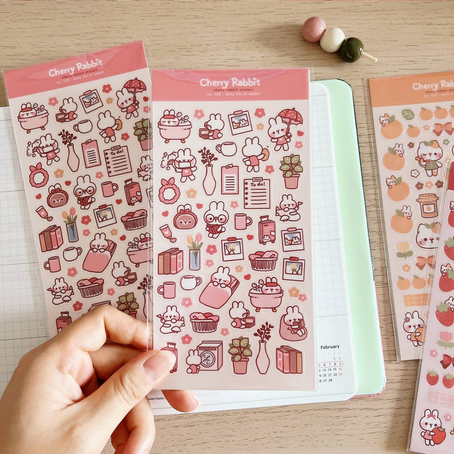 Sticker Sheet - Daily Life of Rabbit