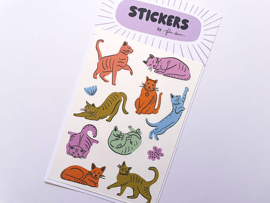 Sticker Sheet - Cats