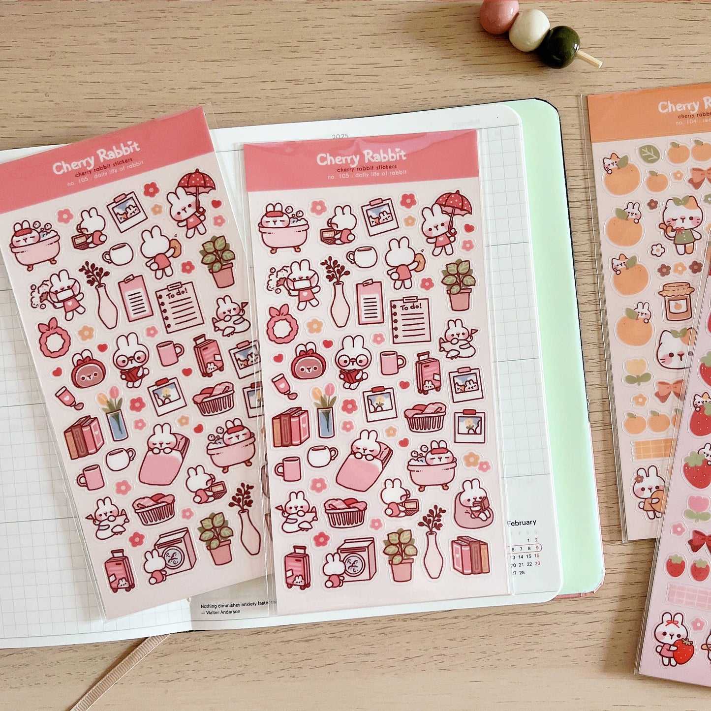 Sticker Sheet - Daily Life of Rabbit