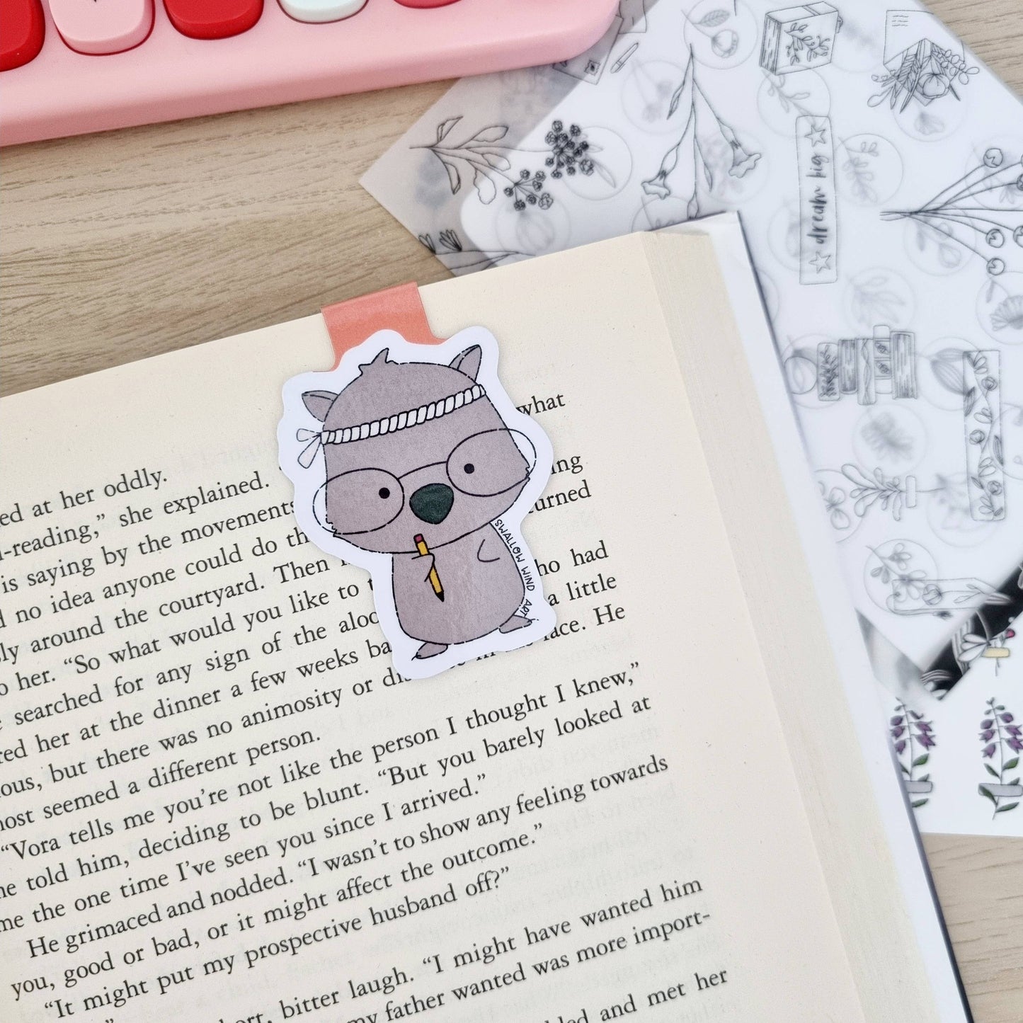 Magnetic Bookmark - Wombat Study Buddy