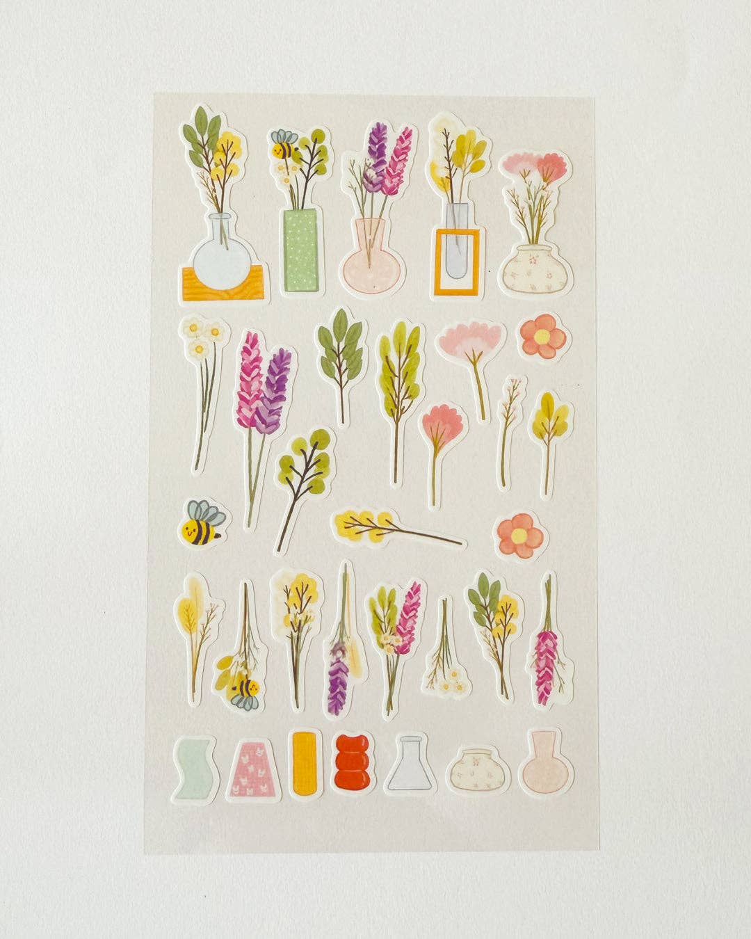 Washi Sticker Sheet - Cafe Florals