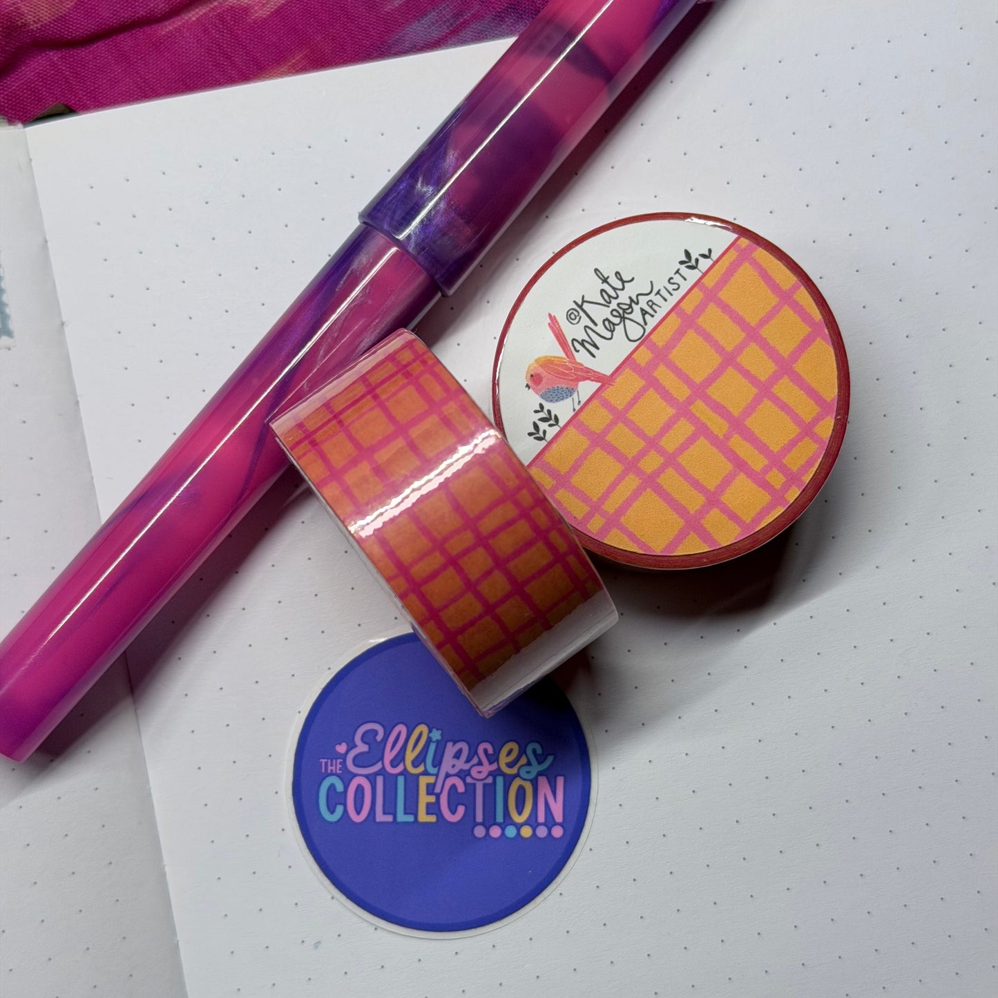 Washi Tape - Orange and Pink Graph Triggered