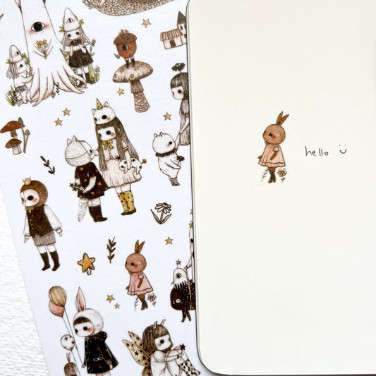Sticker Sheet - Friends and Stars