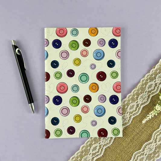 Notebook - White Buttons
