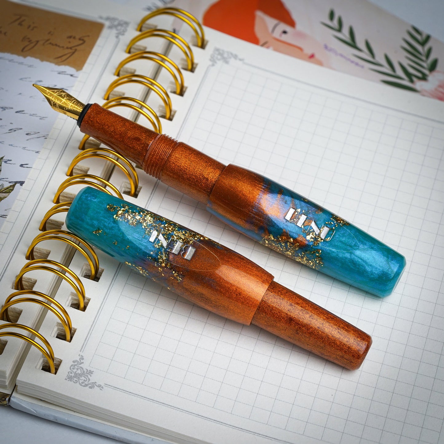 BENU Pixie Fountain Pen - Aurora Gold