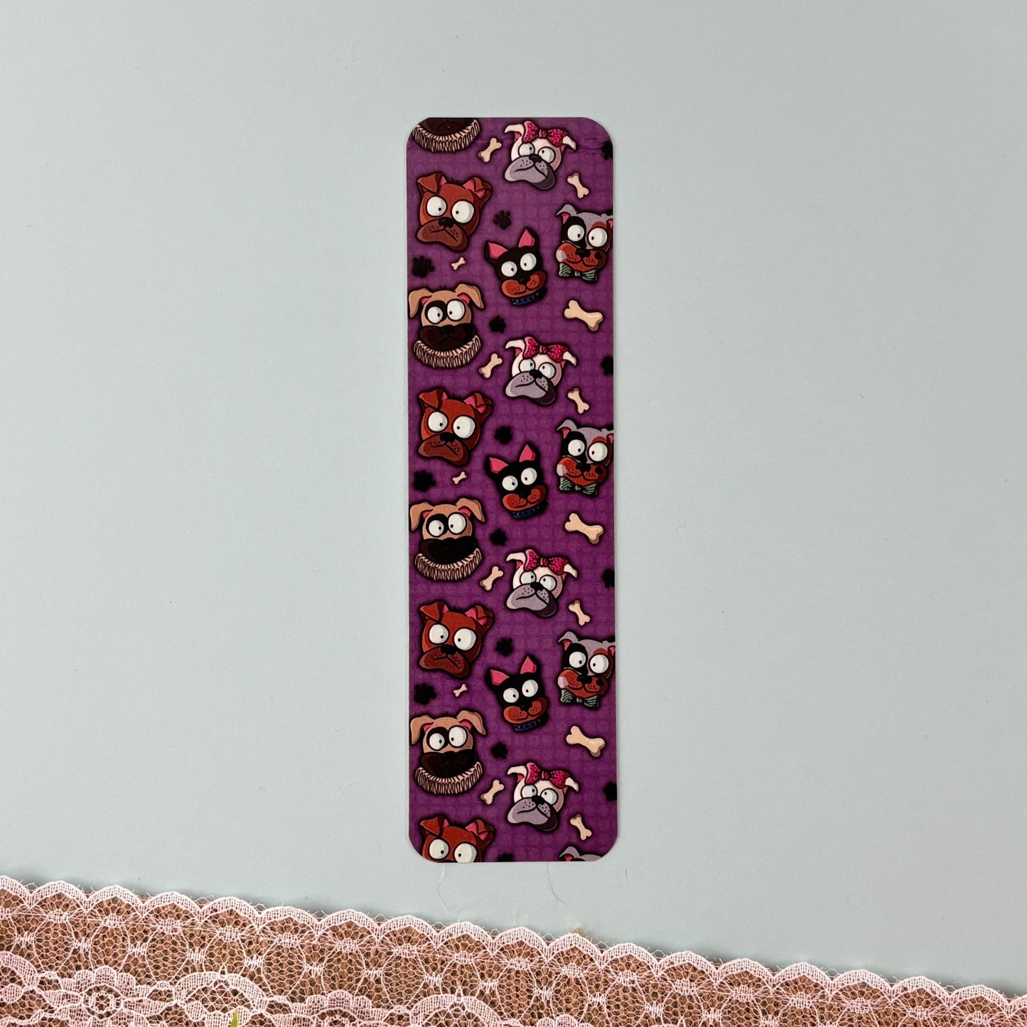 Bookmark - Purple Dogs