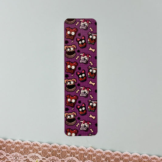 Bookmark - Purple Dogs