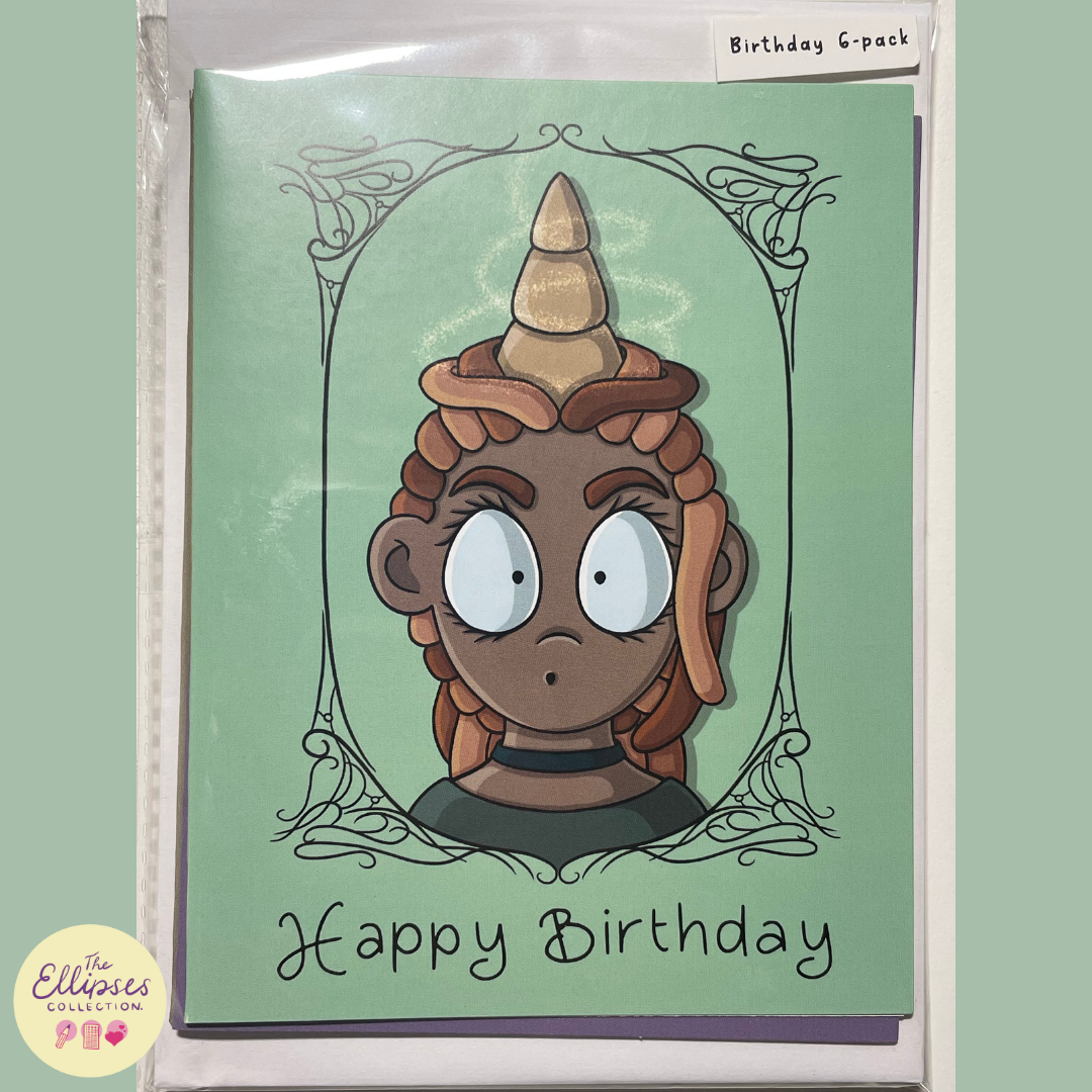 Greeting Card Pack - Set of 6 Birthday Cards