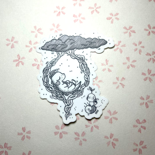 Sticker - Sleeping Dino