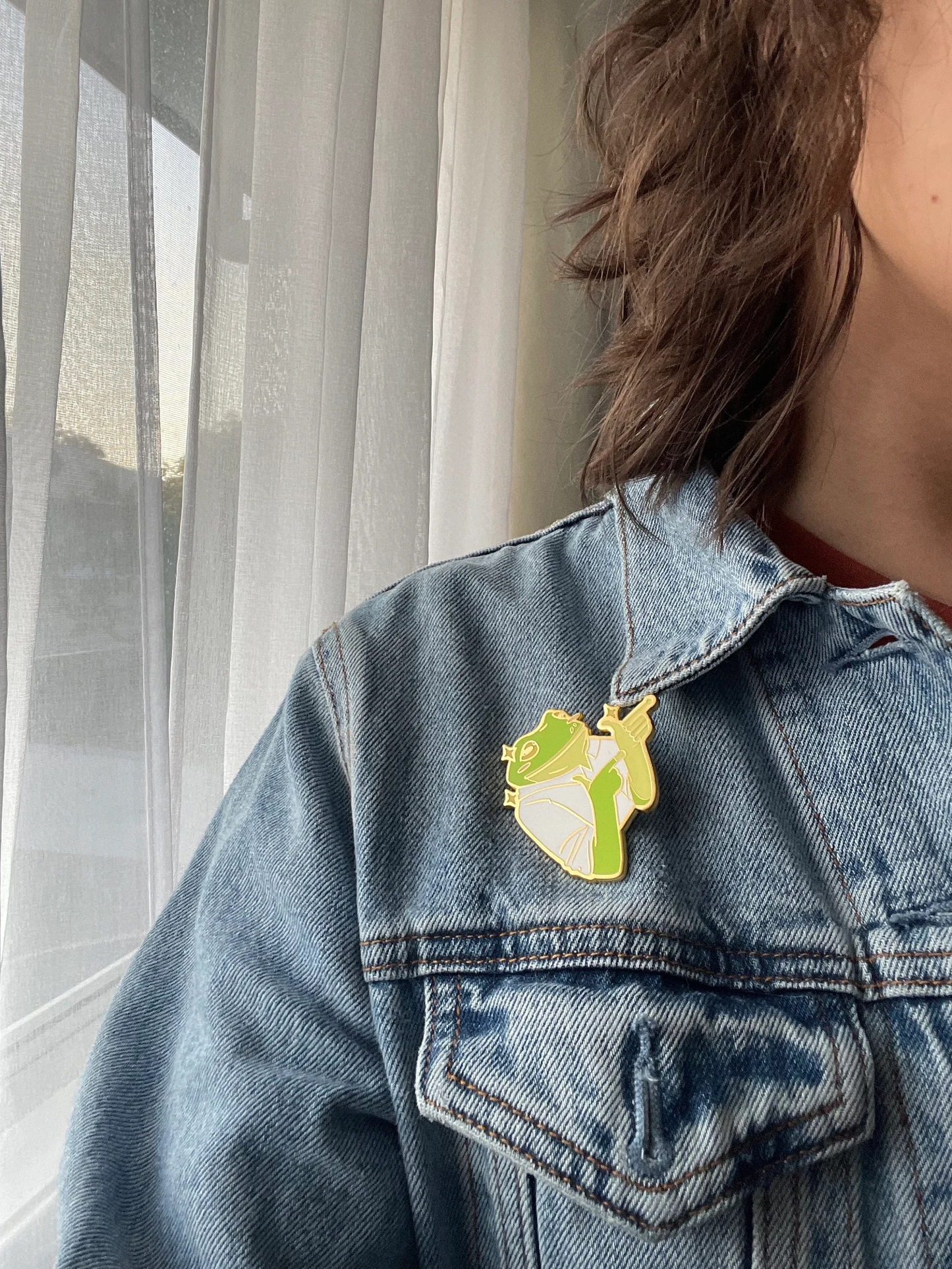 Enamel Pin - Froggy Finger Guns