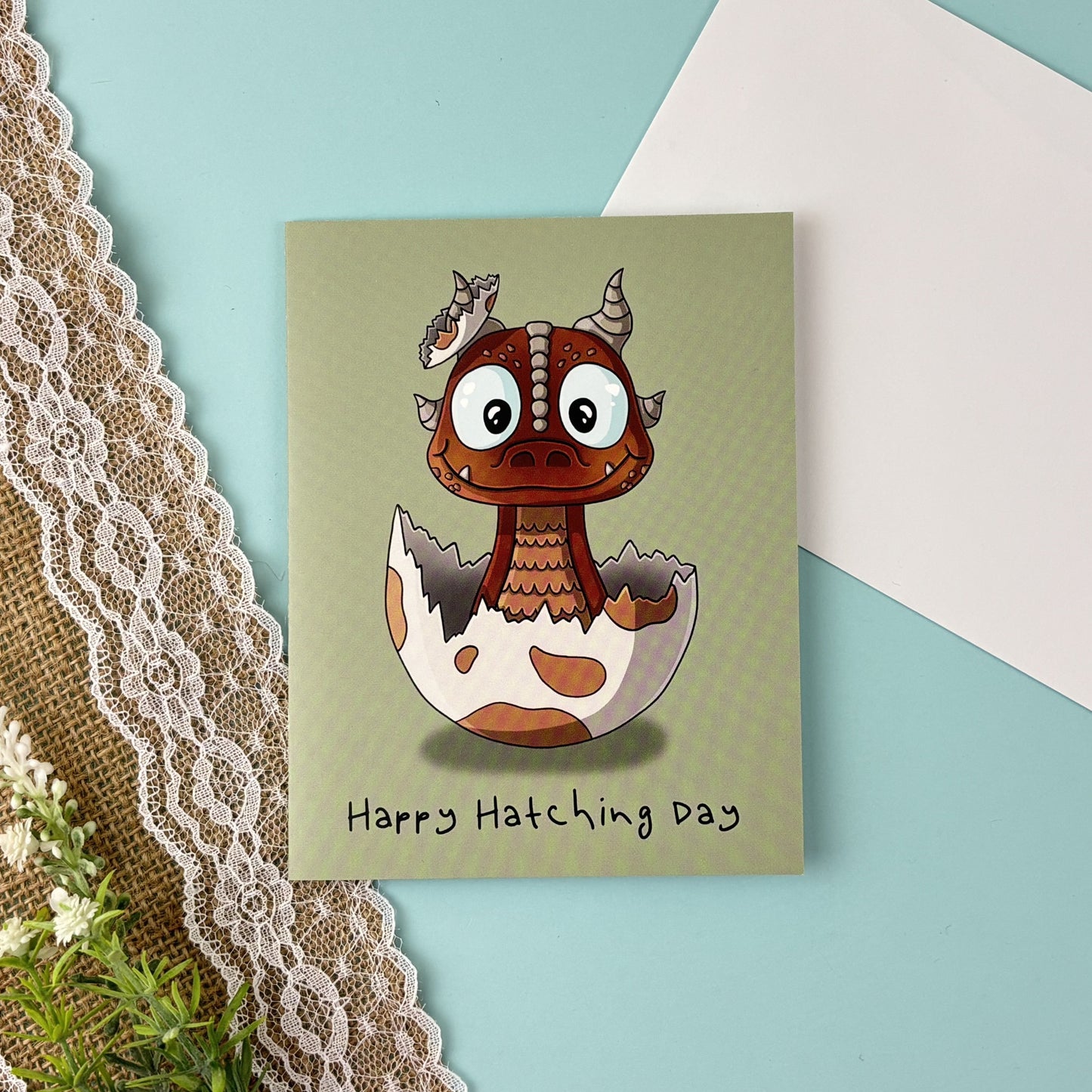 Greeting Card - Hatching Chuck