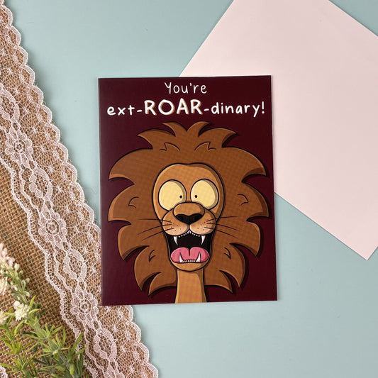 Greeting Card - Ext-ROAR-dinary