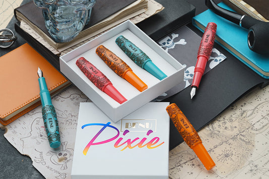BENU Pixie Fountain pens - Jolly Roger Vintage (Set of 3)