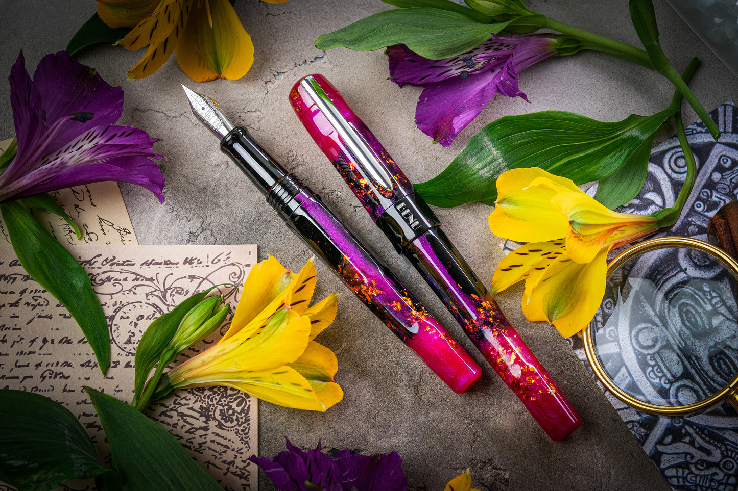 BENU Talisman Fountain pen - Lily of the Incas