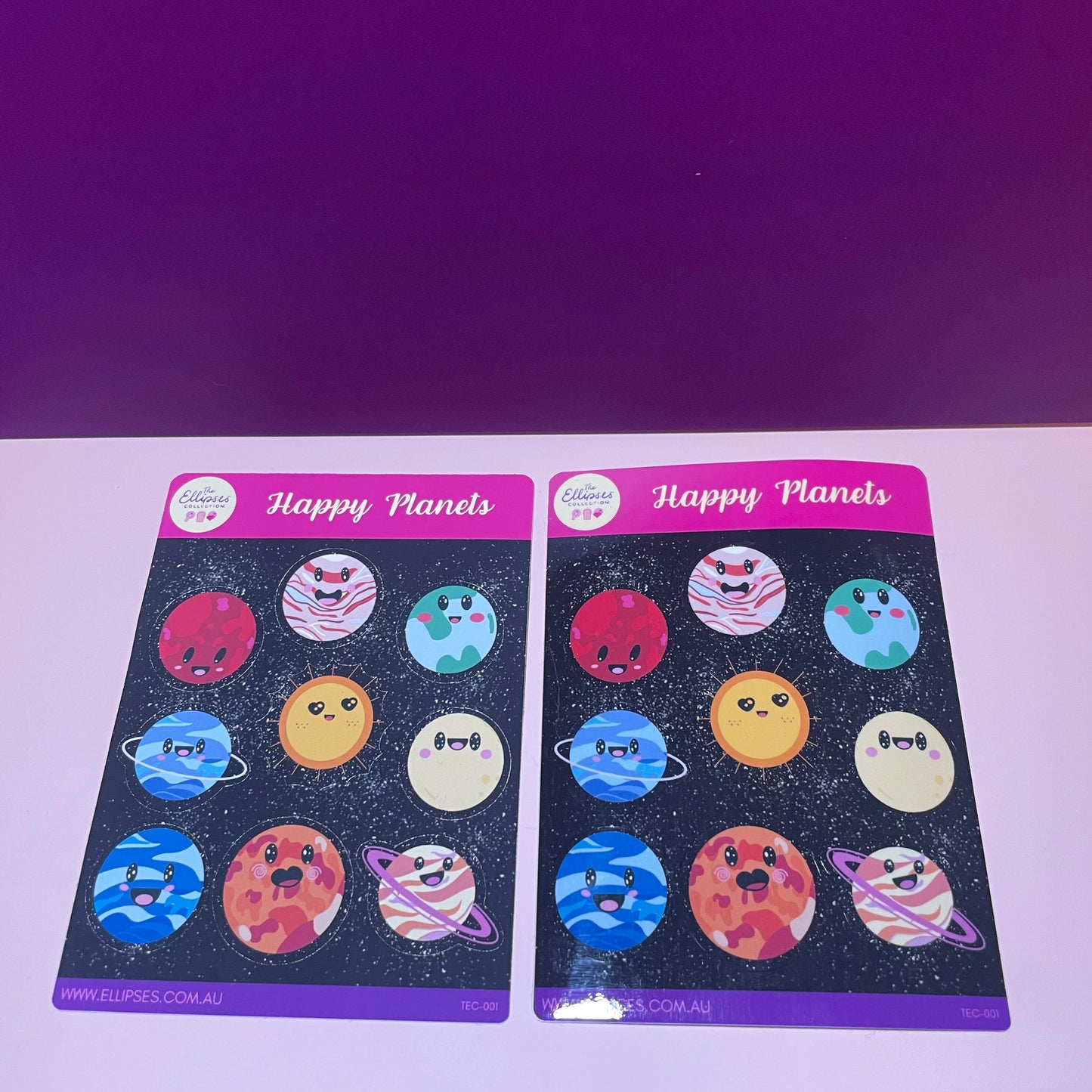 Sticker Sheet - Happy Planets