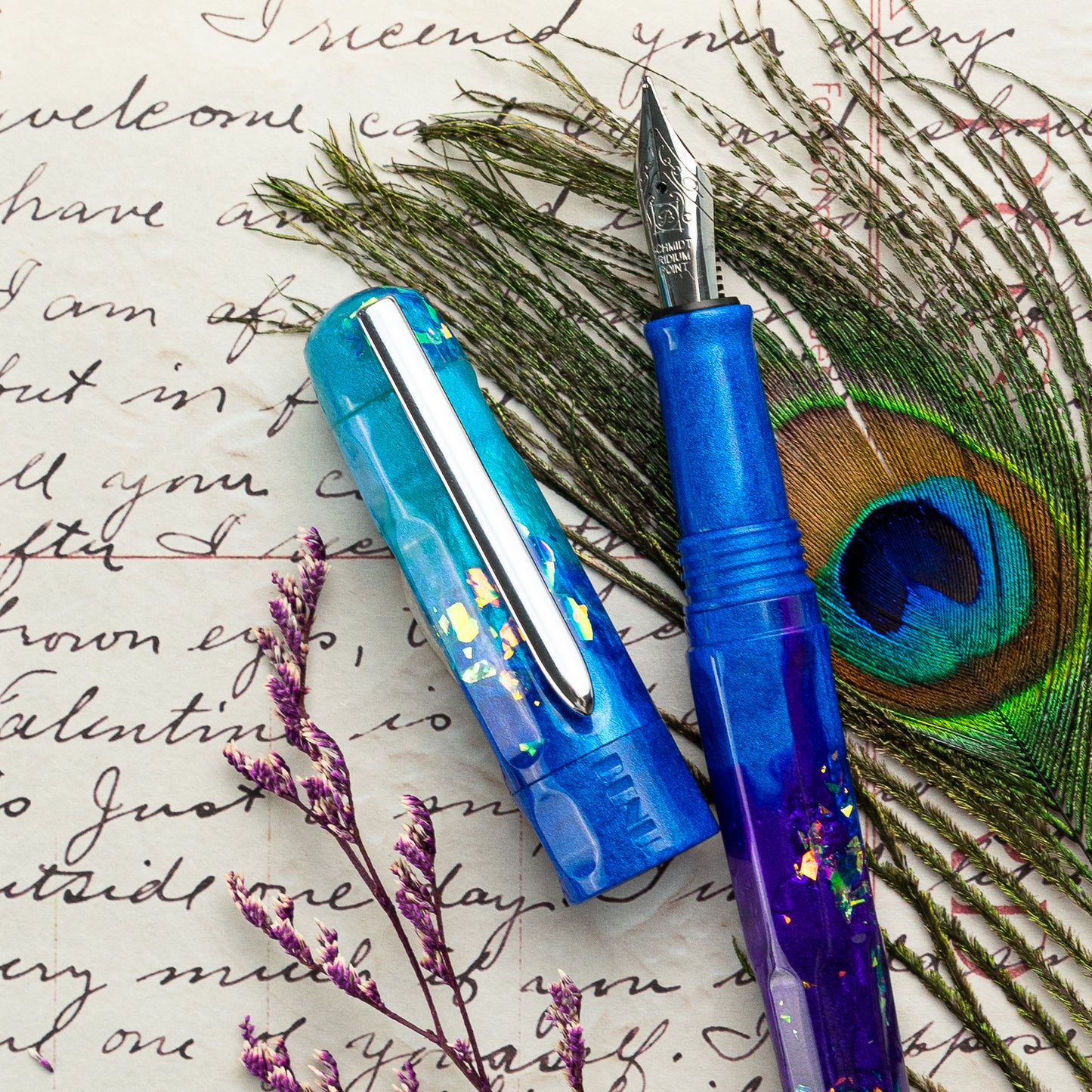 BENU Talisman Fountain pen - Peacock Ore