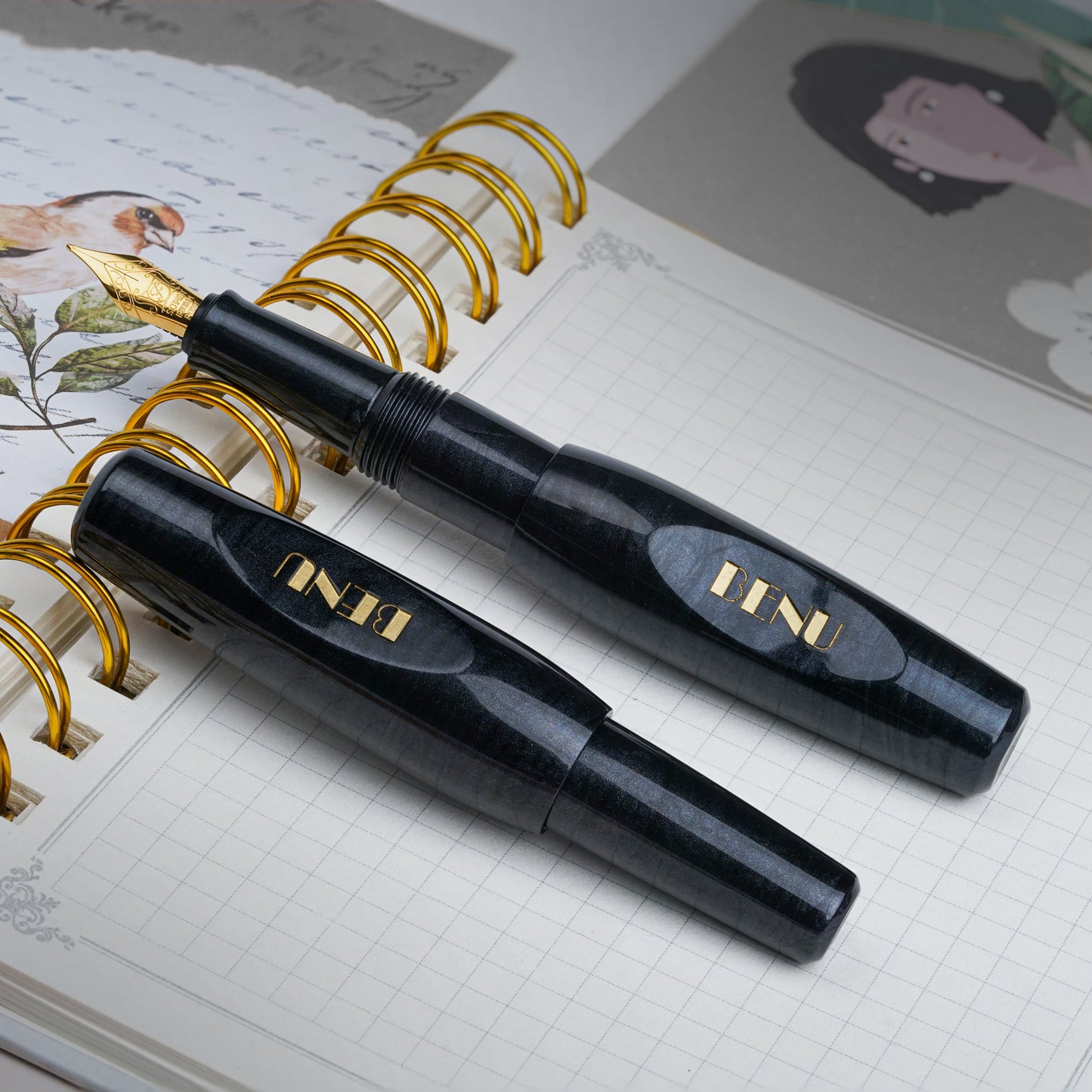 BENU Pixie Fountain pen - Smoky Black