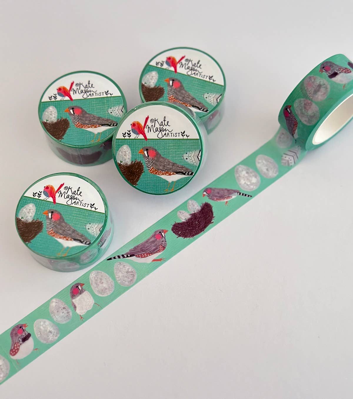 Washi Tape - Bird Finches Eggs Nest