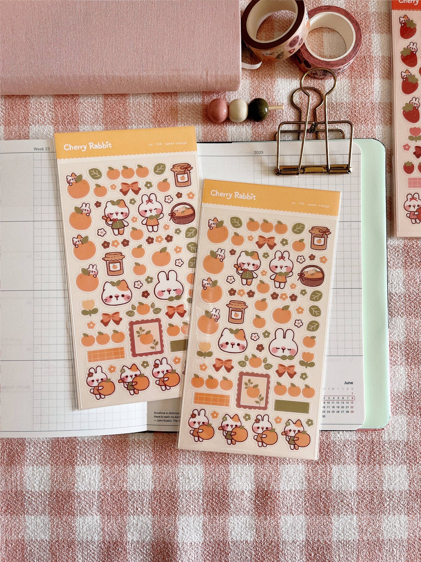 Sticker Sheet - Sweet Orange
