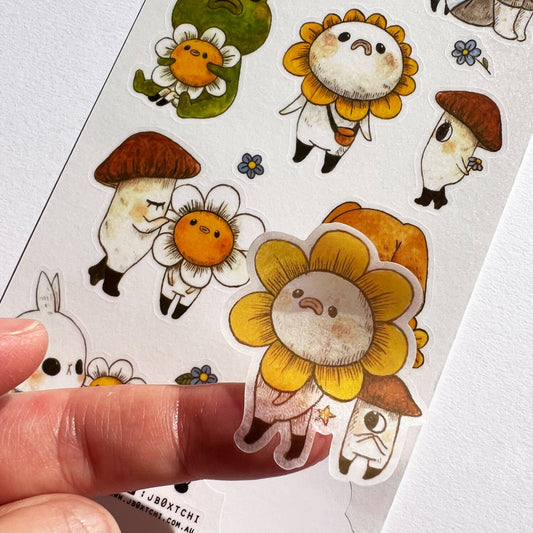 Sticker Sheet - Flower Friends