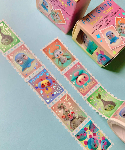 Holographic Stamp Washi Tape - Felt Gang