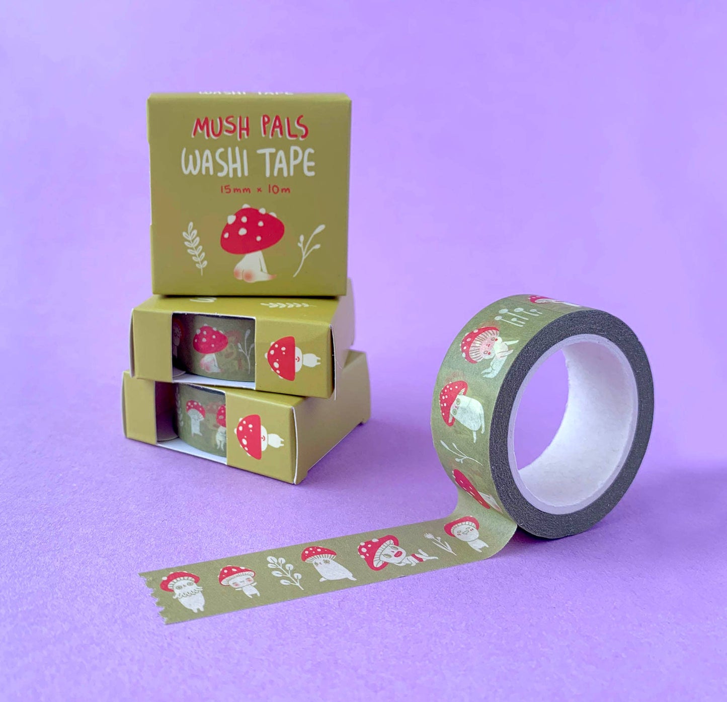 Washi Tape - Mush Pals: Mustard