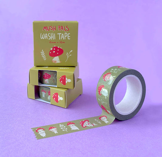 Washi Tape - Mush Pals: Mustard