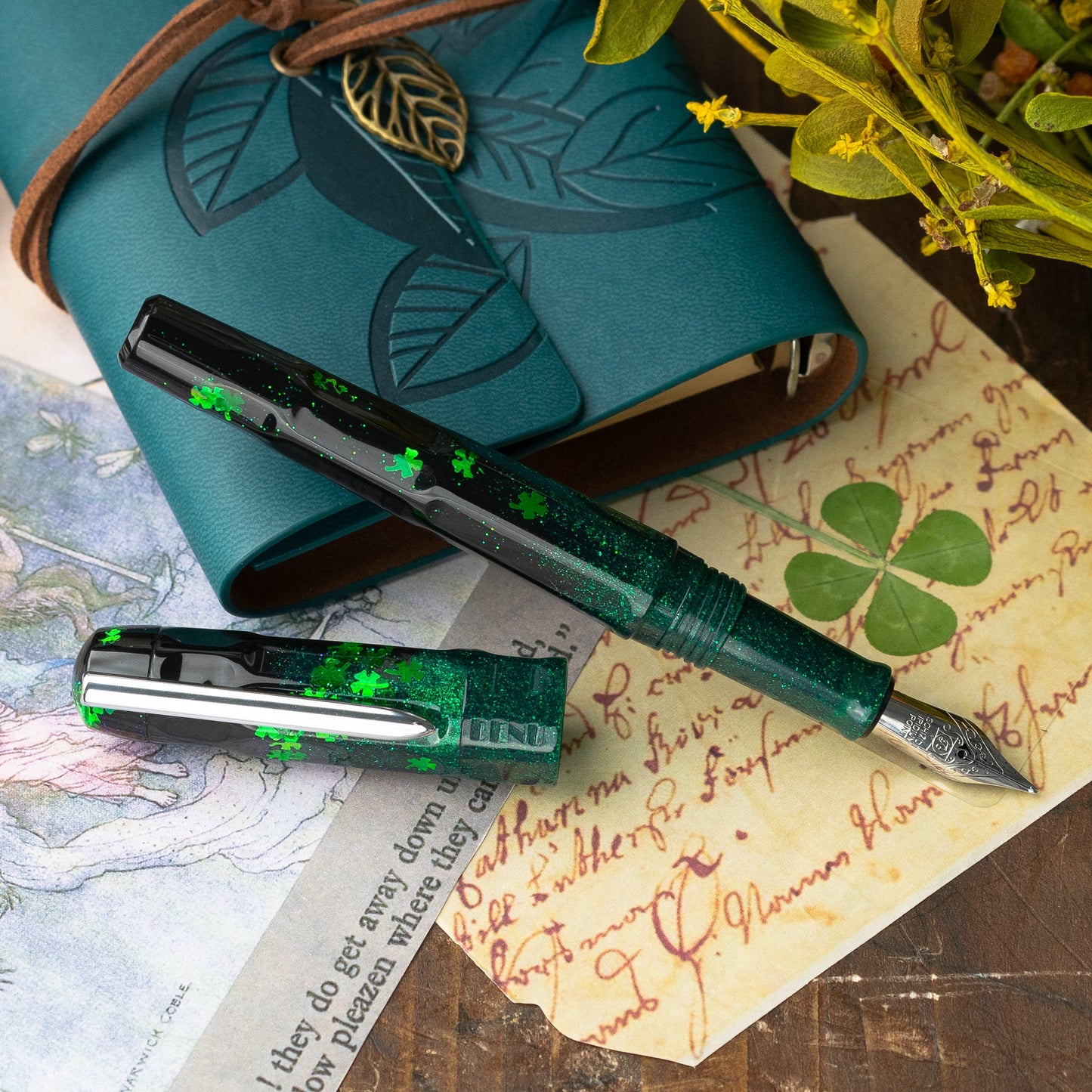 BENU Talisman Fountain pen - Four-leaf Clover
