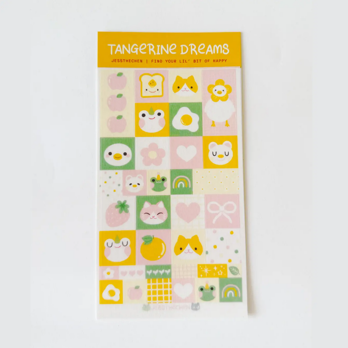 Washi Sticker Sheet - Tangerine Dreams