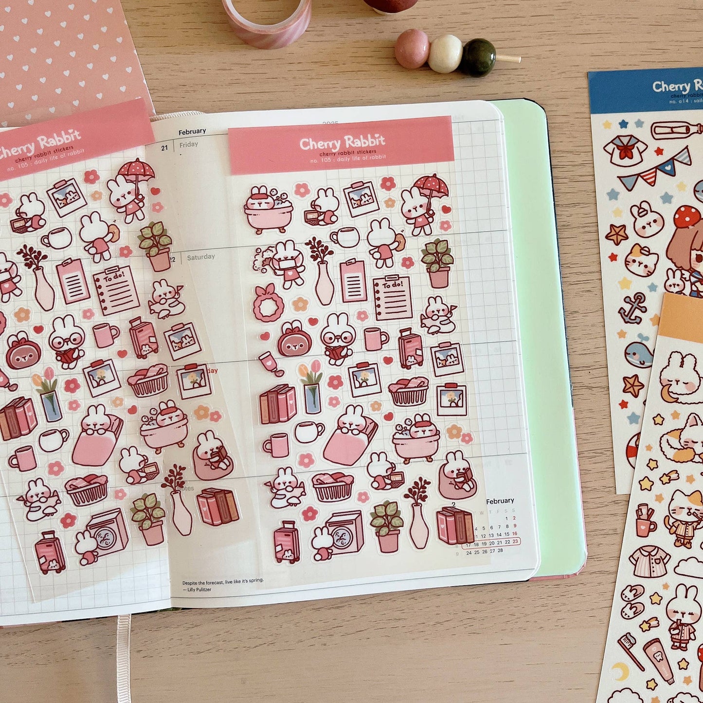 Sticker Sheet - Daily Life of Rabbit