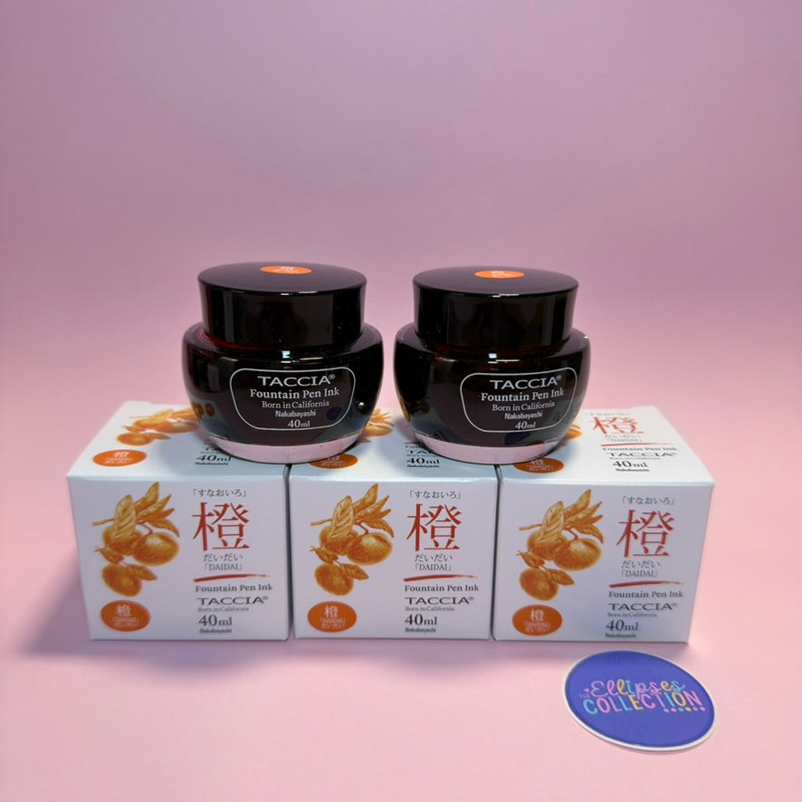 Taccia Sunao-iro Fountain Pen Ink - DaiDai (Orange)