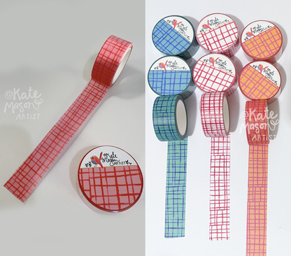 Washi Tape - Orange and Pink Graph Triggered