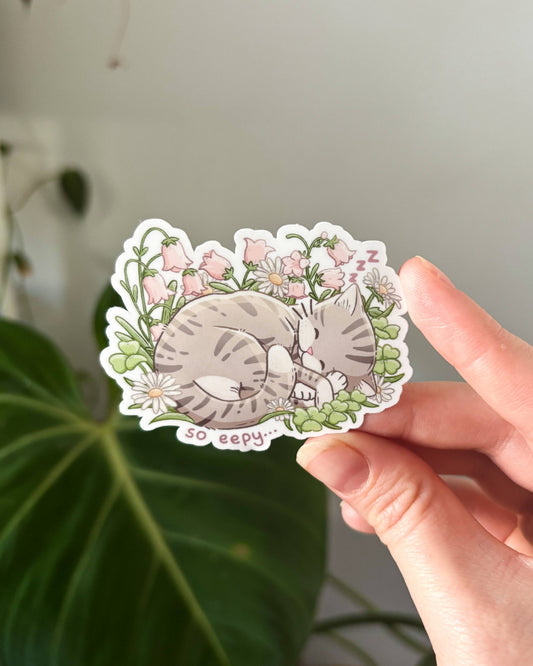 Vinyl Sticker - Eepy Kitty