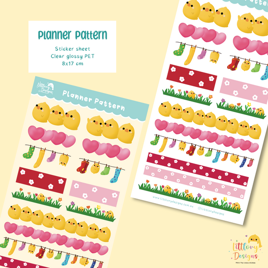 Sticker Sheet - Planner Pattern
