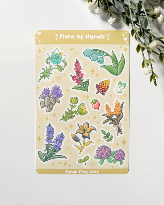 Vinyl Sticker Sheet - Flora of Hyrule