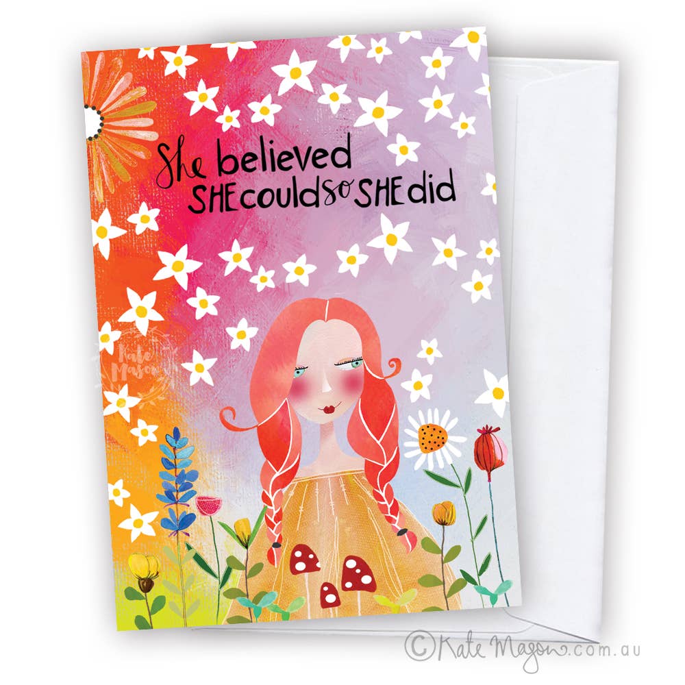 Greeting Card - She Believed