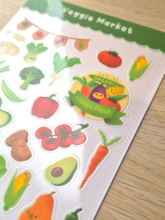 Sticker Sheet - Veggie Market