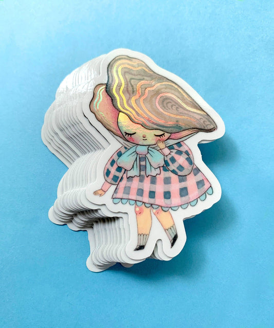 Holographic Vinyl Sticker - Pearl