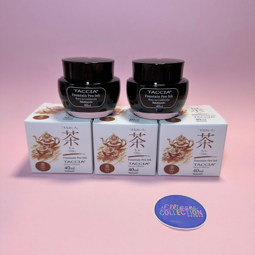 Taccia Sunao-iro Fountain Pen Ink - Cha (Brown)
